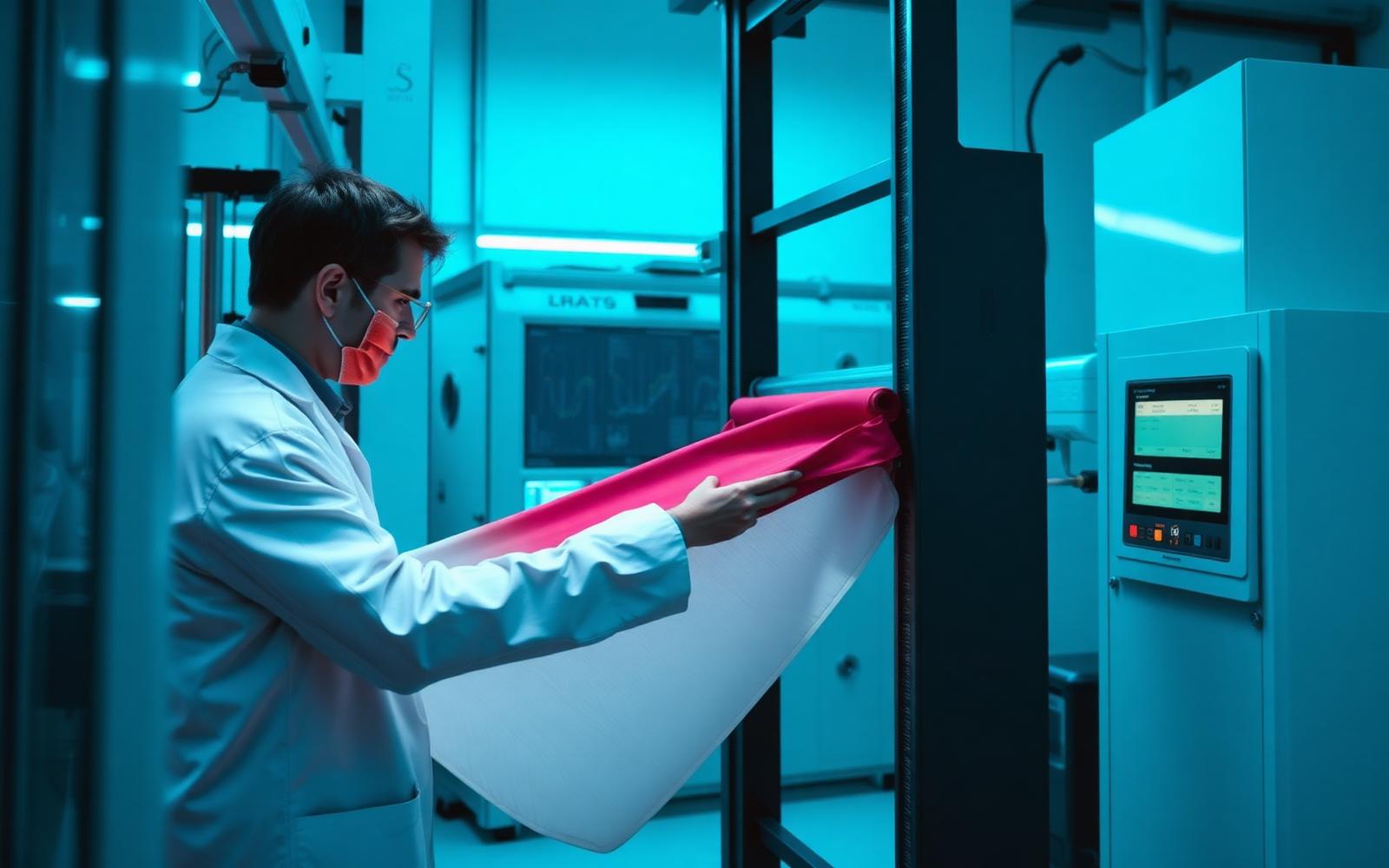 Technical textile laboratory testing fabric performance